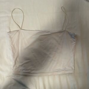 Cider White spaghetti strap Tank Top